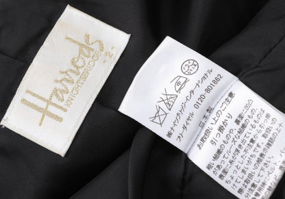 Harrods Fringe Taping Lame Tweed Jacket Black Size 2