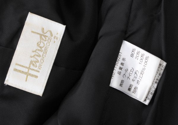 Harrods Fringe Taping Lame Tweed Jacket Black Size 2