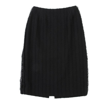 EPOCA Wool Knit Sideline Skirt Black Size 40