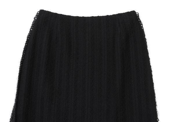 EPOCA Wool Knit Sideline Skirt Black Size 40