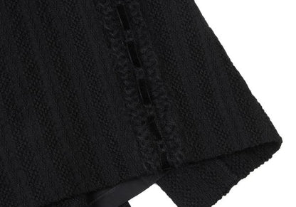 EPOCA Wool Knit Sideline Skirt Black Size 40