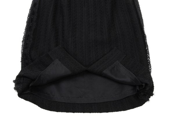 EPOCA Wool Knit Sideline Skirt Black Size 40