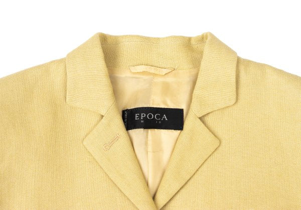 EPOCA Linen Tailored Blazer Beige Size 40