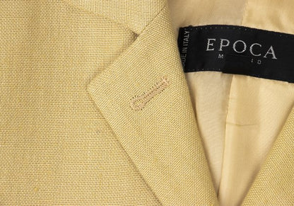 EPOCA Linen Tailored Blazer Beige Size 40
