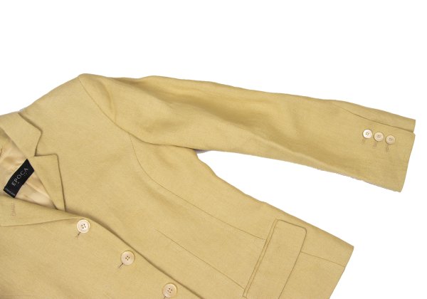 EPOCA Linen Tailored Blazer Beige Size 40