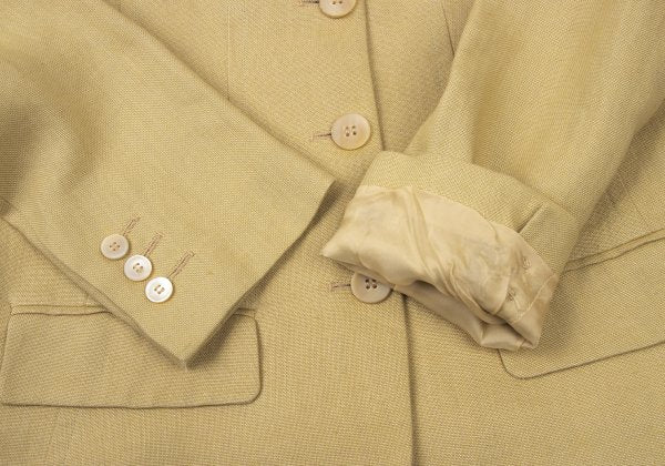 EPOCA Linen Tailored Blazer Beige Size 40