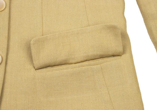 EPOCA Linen Tailored Blazer Beige Size 40