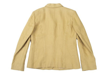 EPOCA Linen Tailored Blazer Beige Size 40