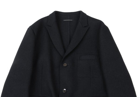 Yohji Yamamoto POUR HOMME 95AW Felt Wool Jacket Navy Size M