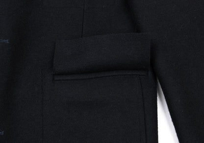 Yohji Yamamoto POUR HOMME 95AW Felt Wool Jacket Navy Size M