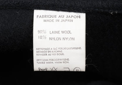 Yohji Yamamoto POUR HOMME 95AW Felt Wool Jacket Navy Size M