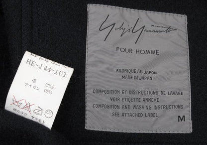 Yohji Yamamoto POUR HOMME 95AW Felt Wool Jacket Navy Size M
