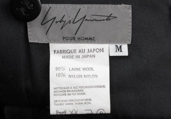 Yohji Yamamoto POUR HOMME 95AW Felt Wool Pants Blue Size M