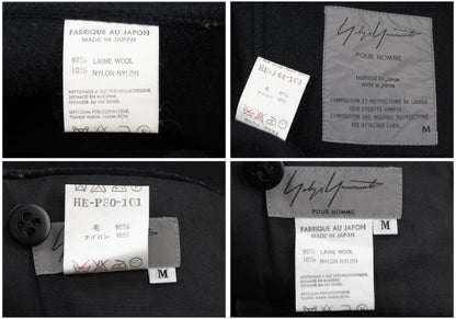 Yohji Yamamoto POUR HOMME 95AW Felt Wool Set-up Blue Size M