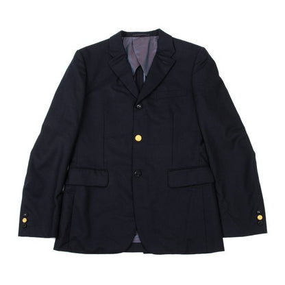 COMME des GARCONS HOMME PLUS Wool Button Blazer Navy Size M