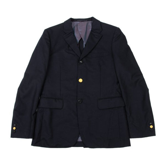 COMME des GARCONS HOMME PLUS Wool Button Blazer Navy Size M