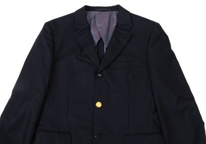 COMME des GARCONS HOMME PLUS Wool Button Blazer Navy Size M