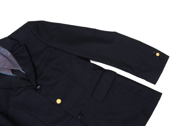 COMME des GARCONS HOMME PLUS Wool Button Blazer Navy Size M