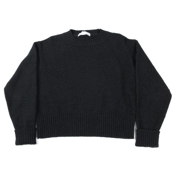 COMME des GARCONS HOMME Wool Rib Knit Sweater Navy Size M