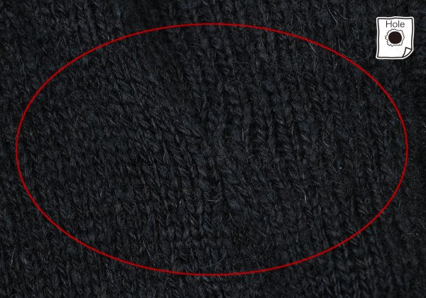 COMME des GARCONS HOMME Wool Rib Knit Sweater Navy Size M
