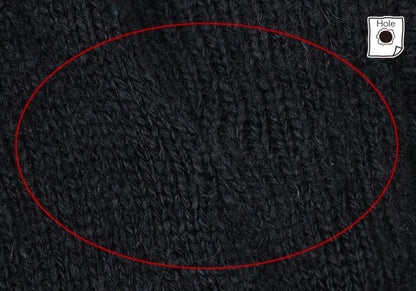 COMME des GARCONS HOMME Wool Rib Knit Sweater Navy Size M