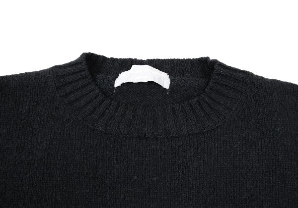 COMME des GARCONS HOMME Wool Rib Knit Sweater Navy Size M
