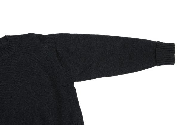 COMME des GARCONS HOMME Wool Rib Knit Sweater Navy Size M