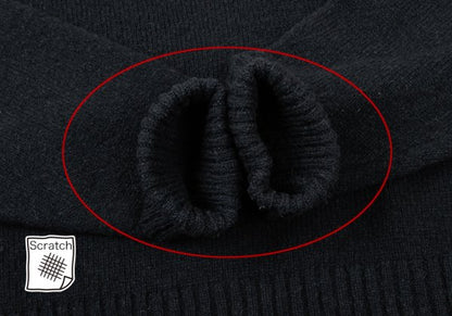 COMME des GARCONS HOMME Wool Rib Knit Sweater Navy Size M