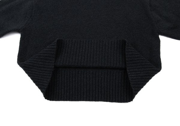 COMME des GARCONS HOMME Wool Rib Knit Sweater Navy Size M