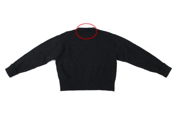 COMME des GARCONS HOMME Wool Rib Knit Sweater Navy Size M