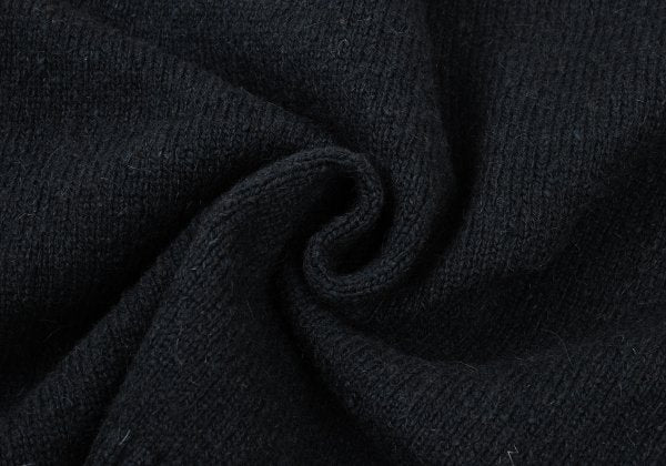 COMME des GARCONS HOMME Wool Rib Knit Sweater Navy Size M