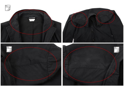 DRIES VAN NOTEN Cotton Blend Tailored Blazer Black Size M