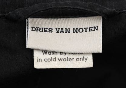 DRIES VAN NOTEN Cotton Blend Tailored Blazer Black Size M