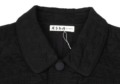 Issey Miyake ASHA BY MDS Cotton Hand Graphic Coat Size L
