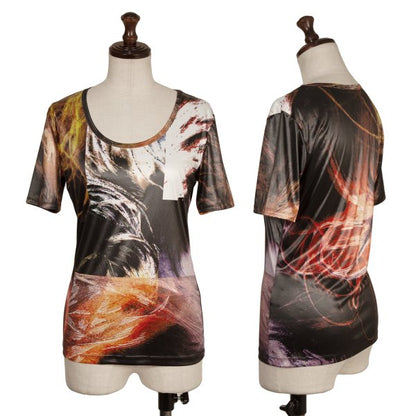 ISSEY MIYAKE Graphic Print Polyester T-Shirt Size 2