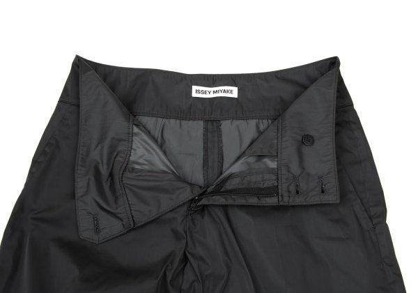 ISSEY MIYAKE Pleated Hem Polyester Shorts Gray Size 3