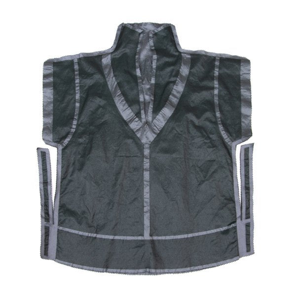 ISSEY MIYAKE A-POC Nylon Poly Cutting Blouse Gray Size 2