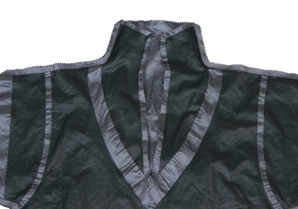 ISSEY MIYAKE A-POC Nylon Poly Cutting Blouse Gray Size 2