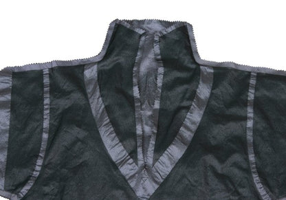 ISSEY MIYAKE A-POC Nylon Poly Cutting Blouse Gray Size 2