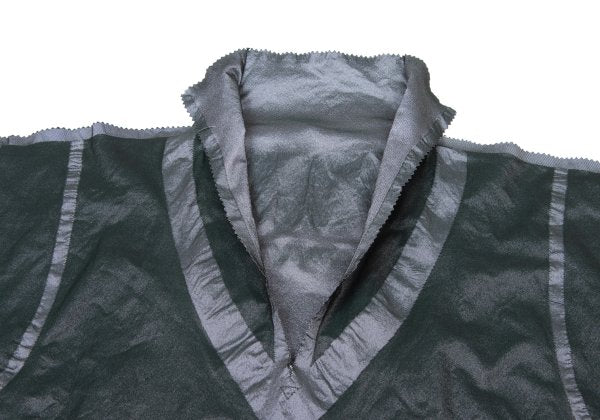ISSEY MIYAKE A-POC Nylon Poly Cutting Blouse Gray Size 2
