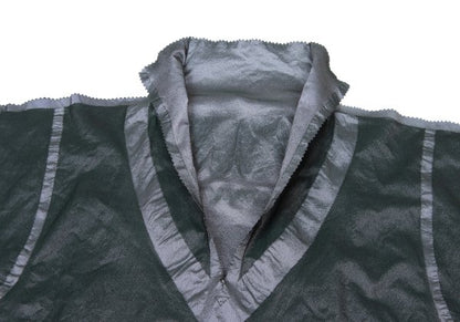 ISSEY MIYAKE A-POC Nylon Poly Cutting Blouse Gray Size 2