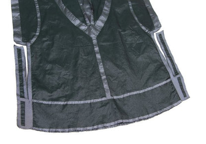 ISSEY MIYAKE A-POC Nylon Poly Cutting Blouse Gray Size 2