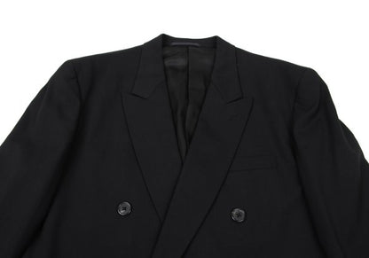 Y's for men Wool Double-Breasted Jacket Black Size M
