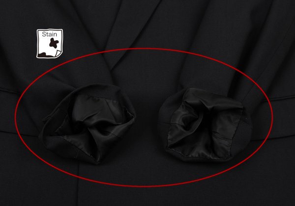 Y's for men Wool Double-Breasted Jacket Black Size M