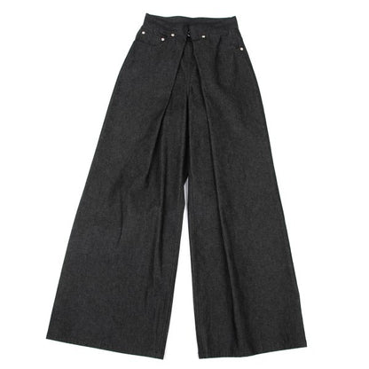 JOHN LAWRENCE SULLIVAN Front Wrap Baggy Jeans Indigo Size S