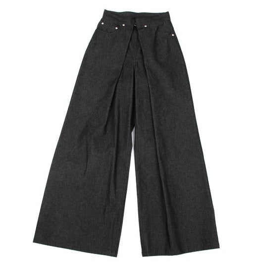 JOHN LAWRENCE SULLIVAN Front Wrap Baggy Jeans Indigo Size S