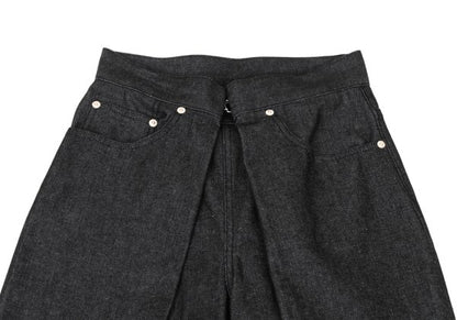 JOHN LAWRENCE SULLIVAN Front Wrap Baggy Jeans Indigo Size S