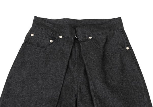 JOHN LAWRENCE SULLIVAN Front Wrap Baggy Jeans Indigo Size S