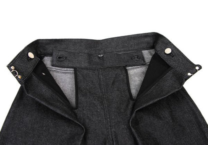 JOHN LAWRENCE SULLIVAN Front Wrap Baggy Jeans Indigo Size S