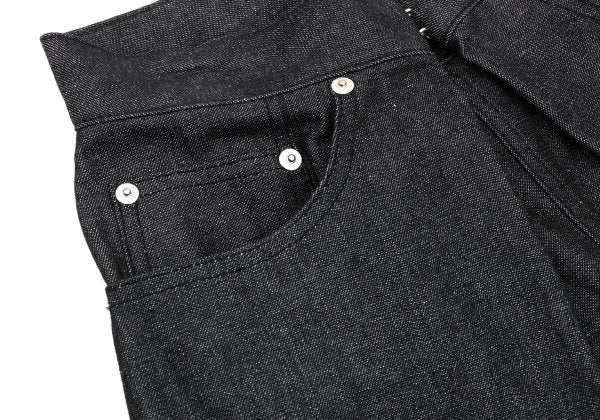 JOHN LAWRENCE SULLIVAN Front Wrap Baggy Jeans Indigo Size S